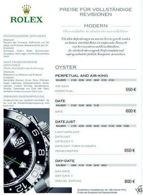 rolex revision kosten 2020|Rolex service cost per year.